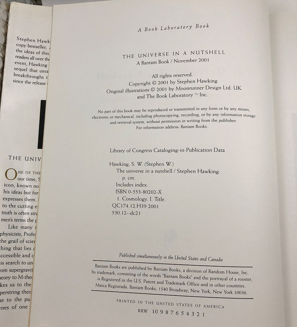 Thumbnail: THE UNIVERSE IN A NUTSHELL by Stephen Hawking