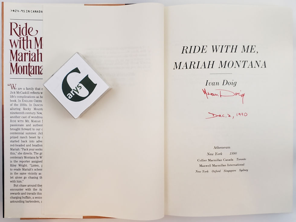 Thumbnail: RIDE WITH ME, MARIAH MONTANA by Ivan Doig