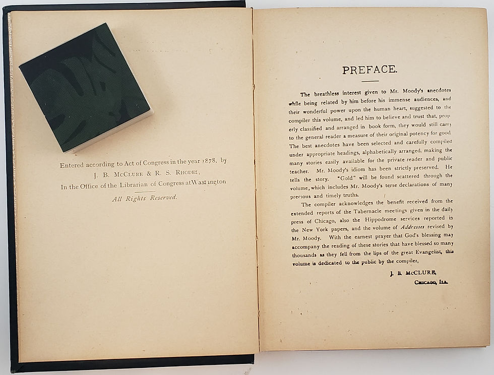 Thumbnail: MOODY'S ANECDOTES AND ILLUSTRATIONS by "THE GREAT EVANGELIST DWIGHT L. MOODY"