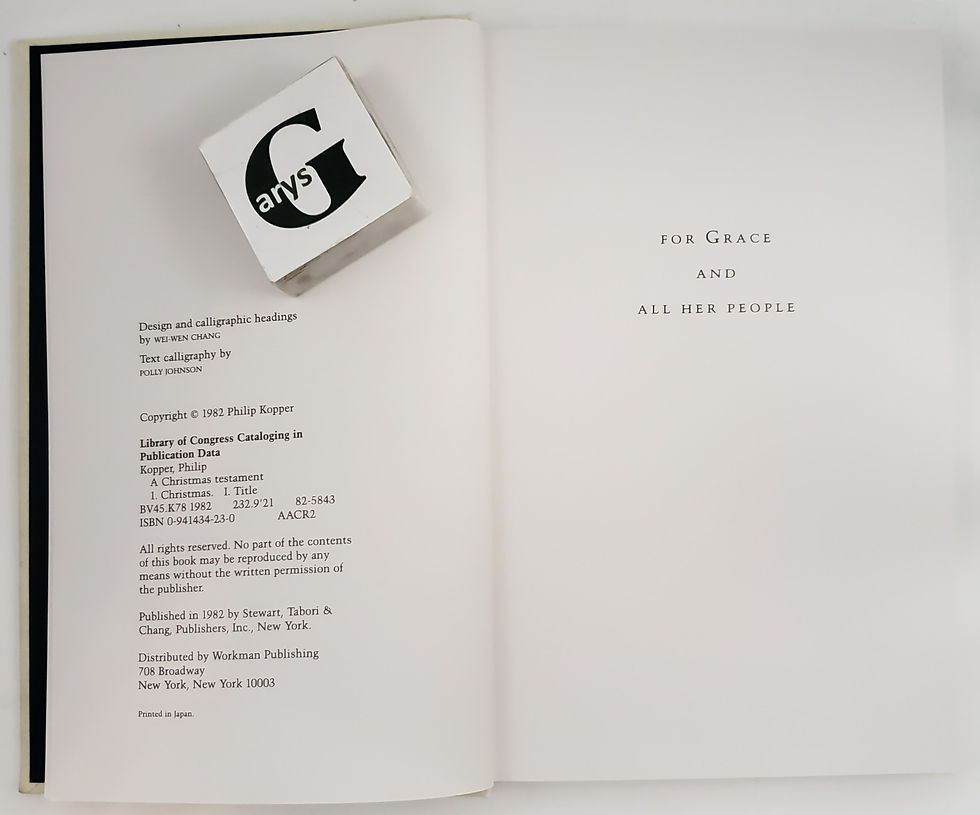 Thumbnail: A CHRISTMAS TESTAMENT by Philip Kopper