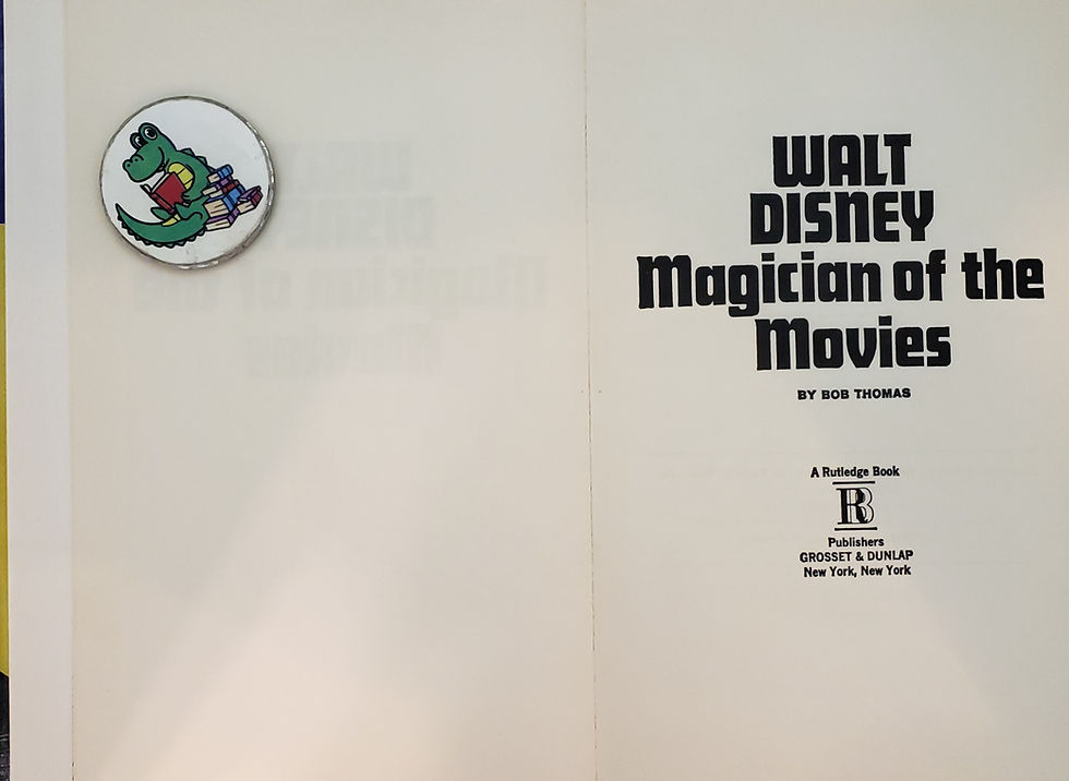 Thumbnail: WALT DISNEY, MAGICIAN OF THE MOVIES by Bob Thomas