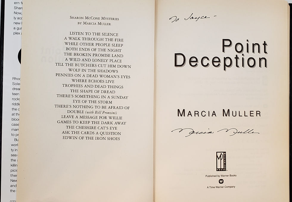 Thumbnail: POINT DECEPTION, a novel by Marcia Muller