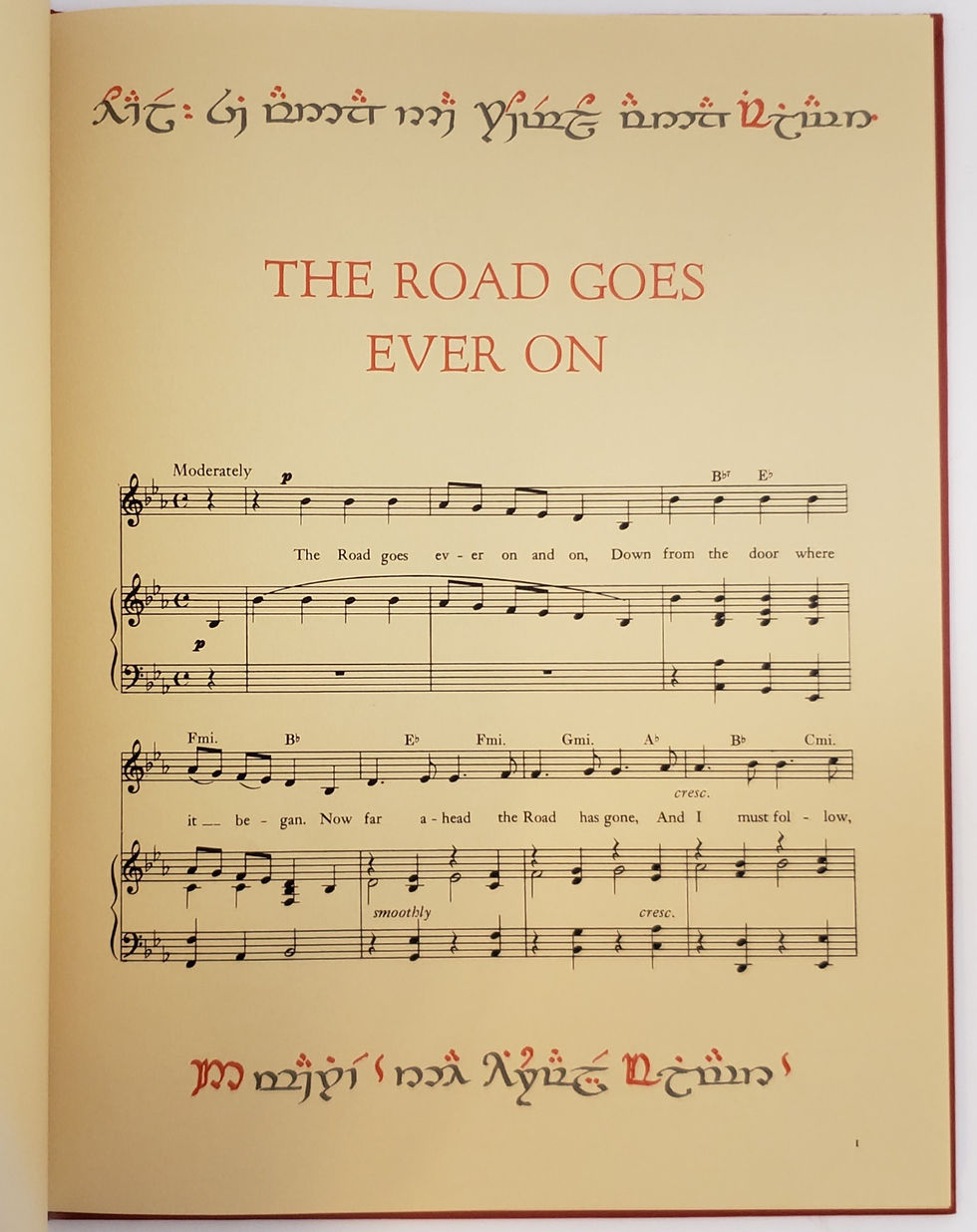 Thumbnail: THE ROAD GOES EVER ON, A Song Cycle, Poems by J.R.R. Tolkien