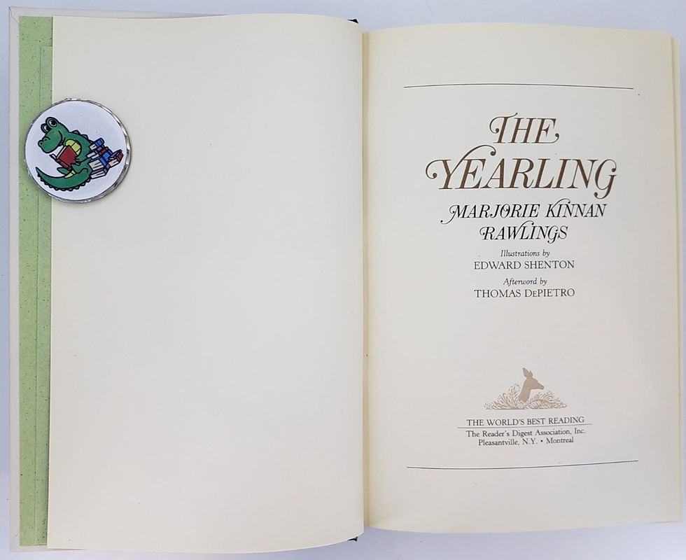 Thumbnail: THE YEARLING by Marjorie Kinnan Rawlings