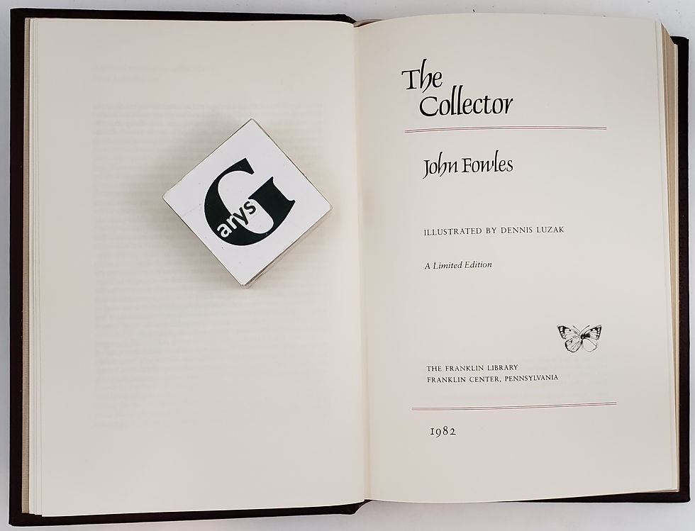 Thumbnail: THE COLLECTOR, a novel by John Fowles