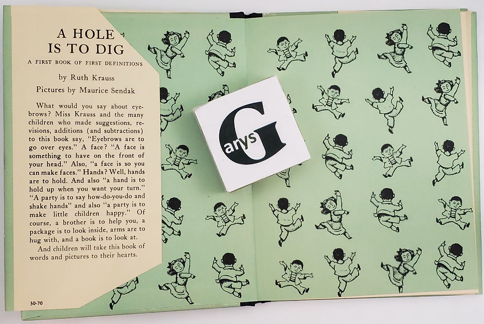 Thumbnail: A HOLE IS TO DIG, A First Book of First Definititions by Ruth Krauss