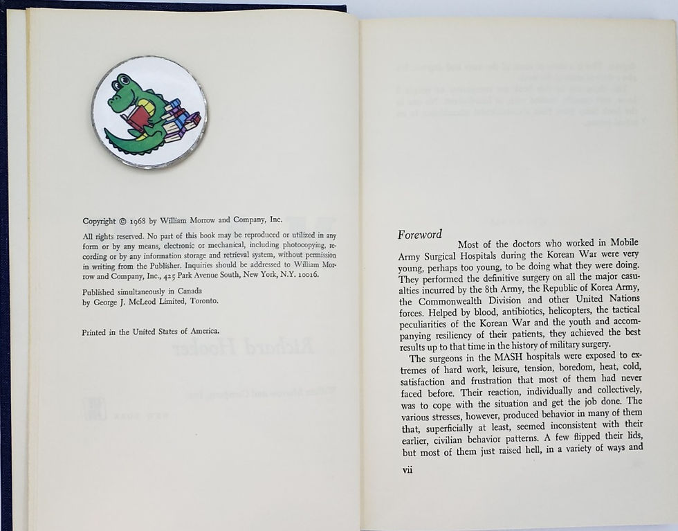 Thumbnail: MASH, a novel by Richard Hooker
