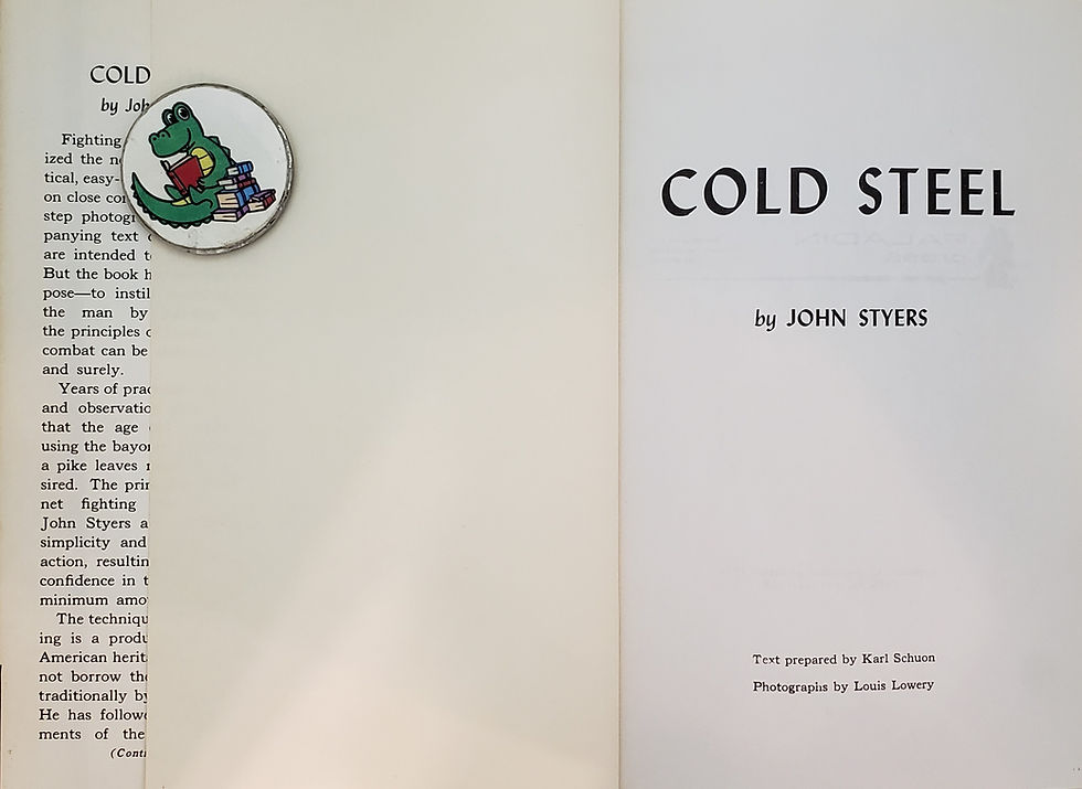 Thumbnail: Cold Steel: Technique of Close Combat by John Styers