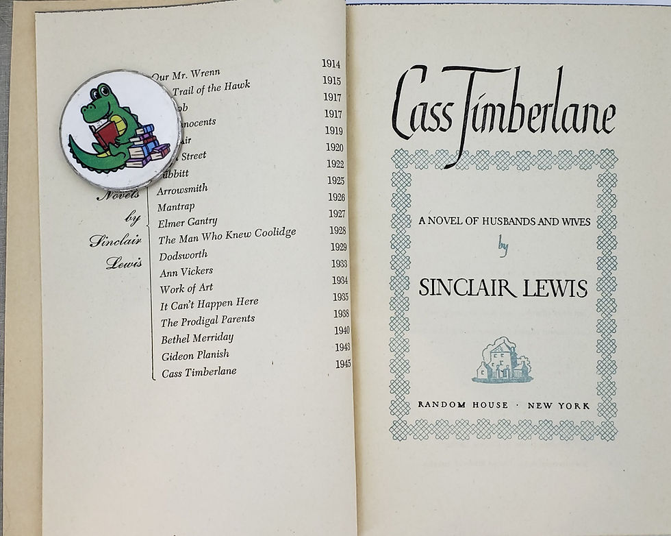 Thumbnail: Cass Timberlane, A Novel of Husbands and Wives by Sinclair Lewis
