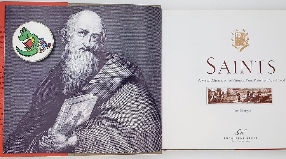 Thumbnail: SAINTS: A VISUAL ALMANAC... by Tom Morgan