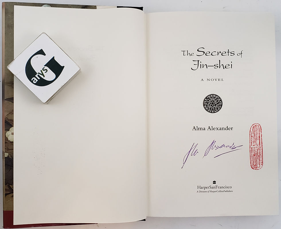 Thumbnail: THE SECRETS OF JIN-SHEI, a novel by Alma Alexander