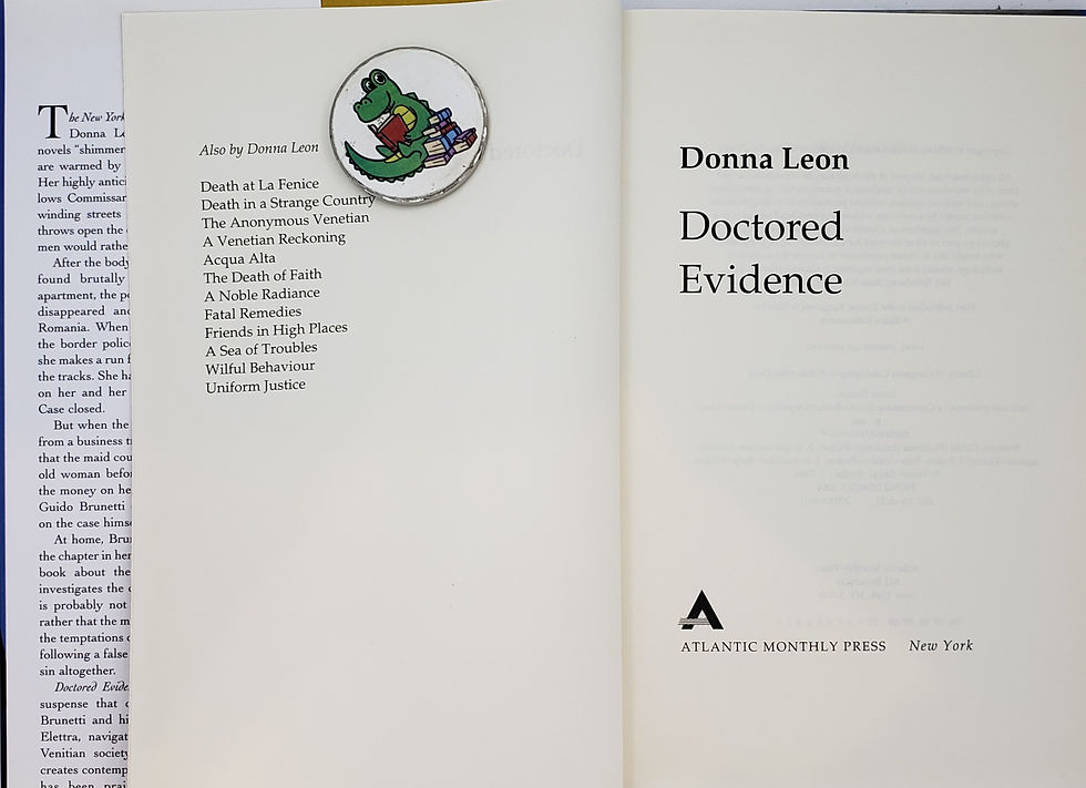 Thumbnail: DOCTORED EVIDENCE, A Commissario Guido Brunetti Mystery by Donna Leon