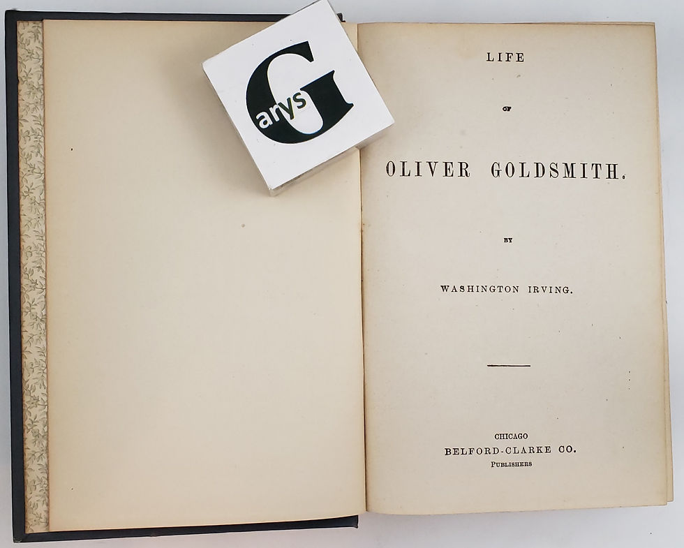 Thumbnail: OLIVER GOLDSMITH, MAHOMET and MOORISH CHRONICLES by Washington Irving