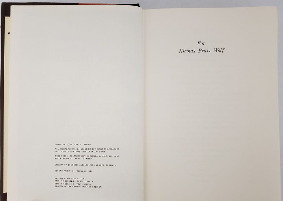 Thumbnail: BURY MY HEART AT WOUNDED KNEE by Dee Brown