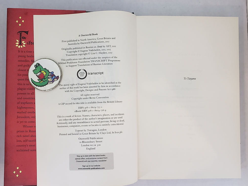 Thumbnail: Laurus by Eugene Vodolazkin