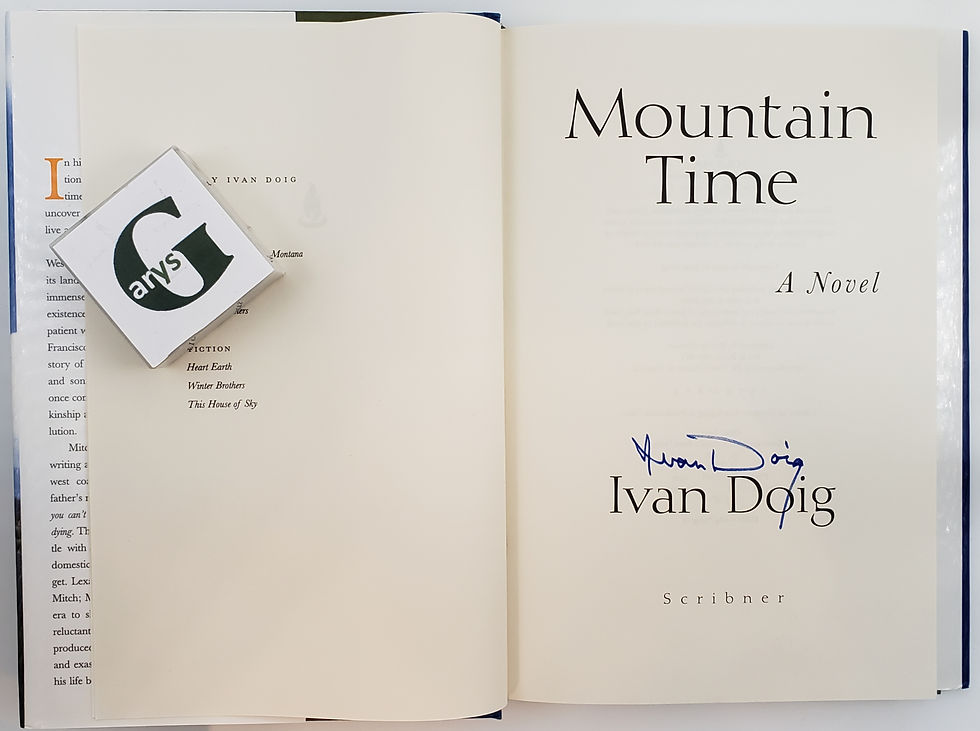 Thumbnail: MOUNTAIN TIME, a novel by Ivan Doig