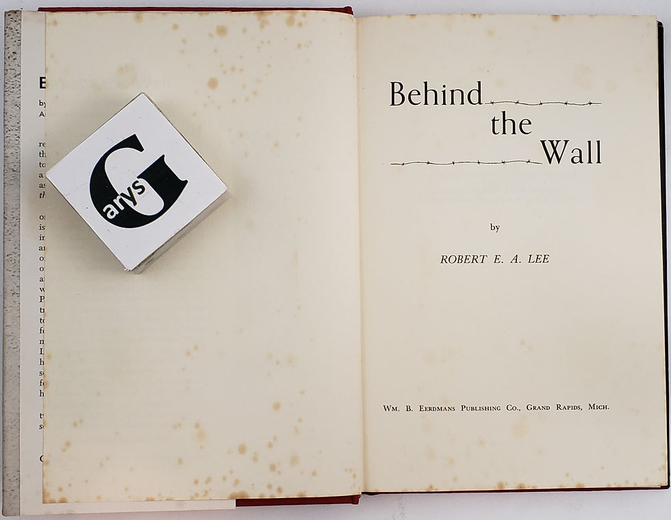 Thumbnail: BEHIND THE WALL by Robert E. A. Lee