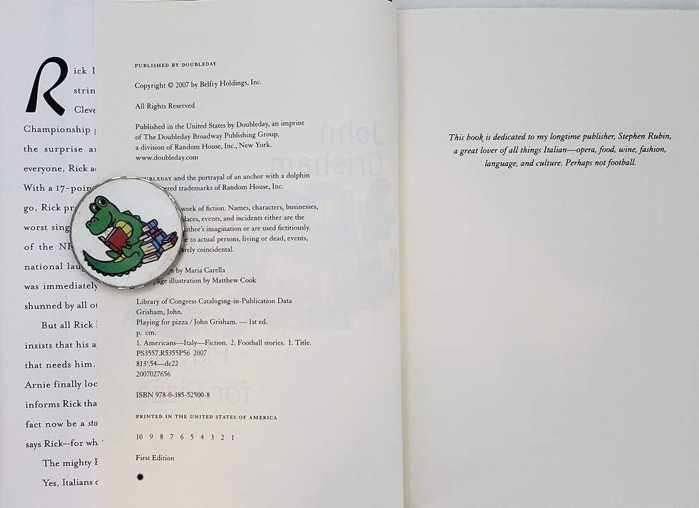 Thumbnail: Playing for Pizza by John Grisham