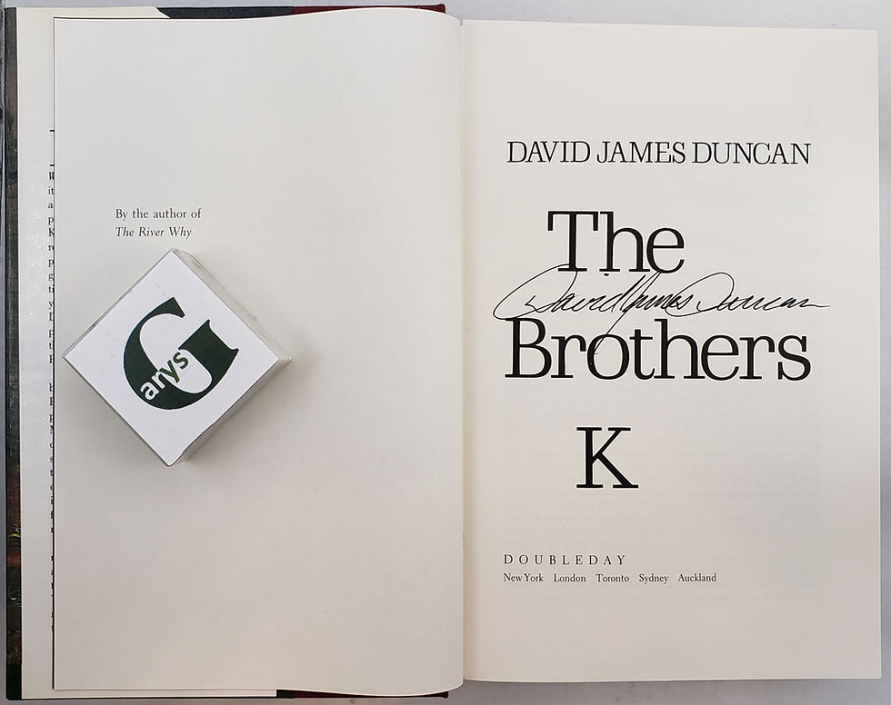 Thumbnail: THE BROTHERS K by David James Duncan