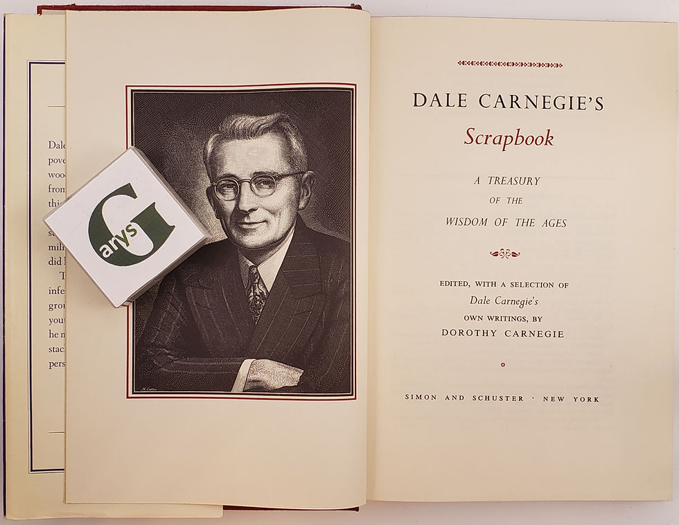 Thumbnail: DALE CARNEGIE'S SCRAPBOOK [Awarded Book] by Dorothy Carnegie