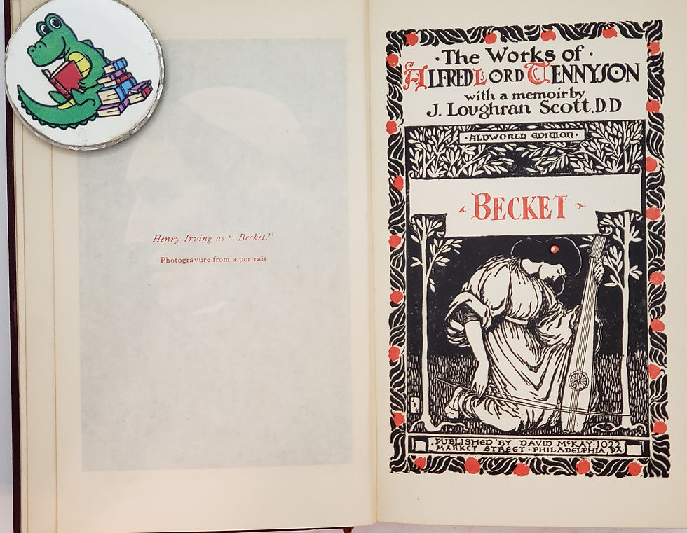 Thumbnail: Becket by Alfred Lord Tennyson with a memoir by J. Loughran Scott, D.D.