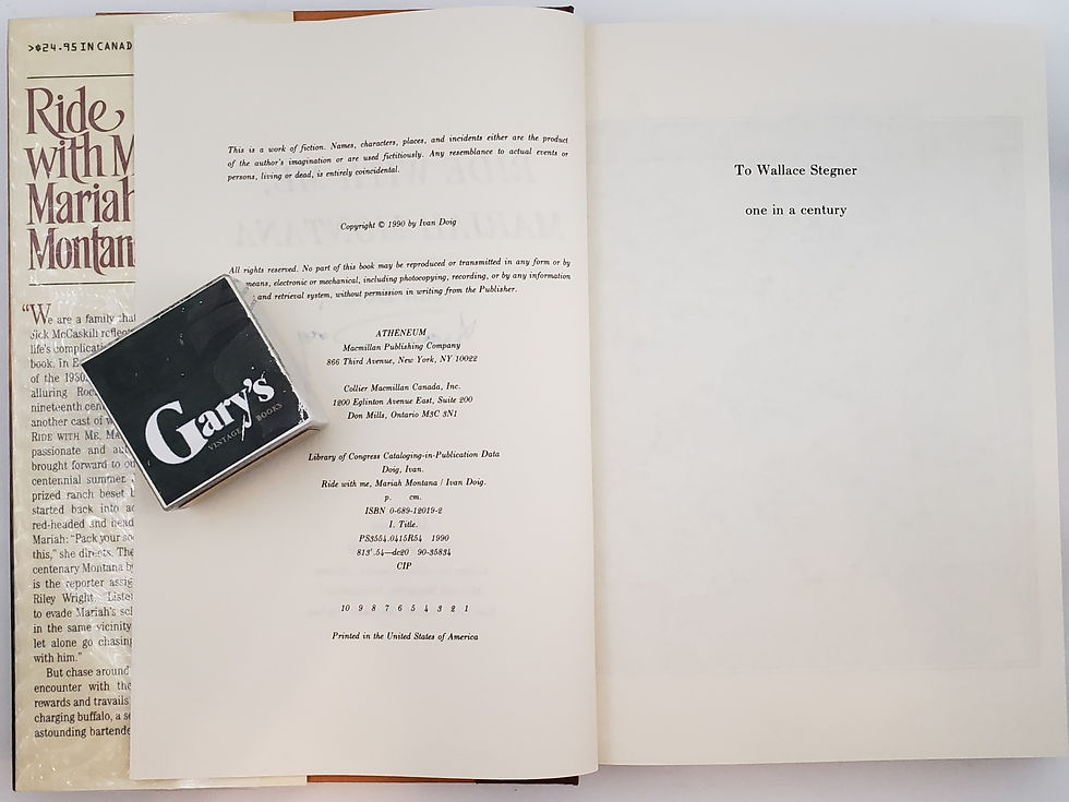 Thumbnail: RIDE WITH ME, MARIAH MONTANA by Ivan Doig