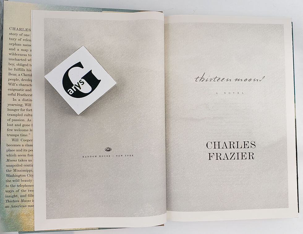 Thumbnail: THIRTEEN MOONS, a novel by Charles Frazier
