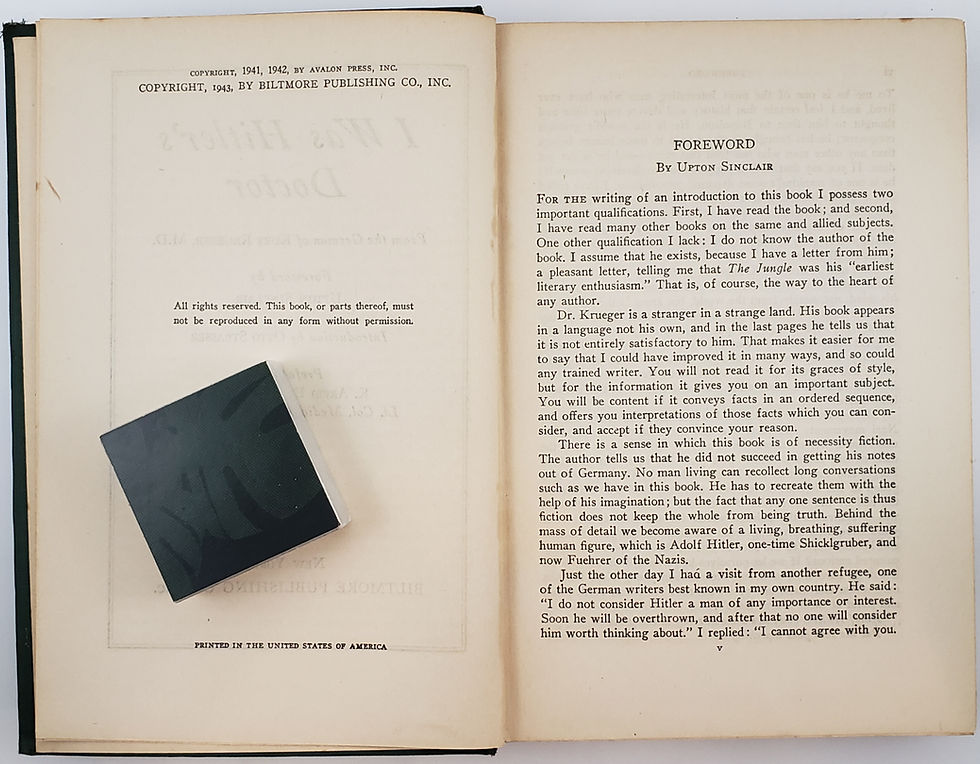 Thumbnail: I WAS HITLER'S DOCTOR, from the German of Kurt Krueger, M.D.