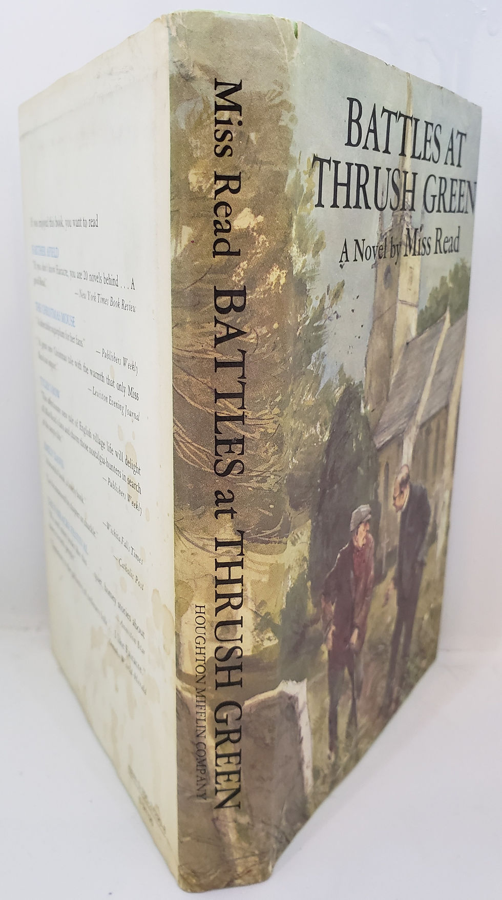 Thumbnail: BATTLES AT THRUSH GREEN, a novel by Miss Read
