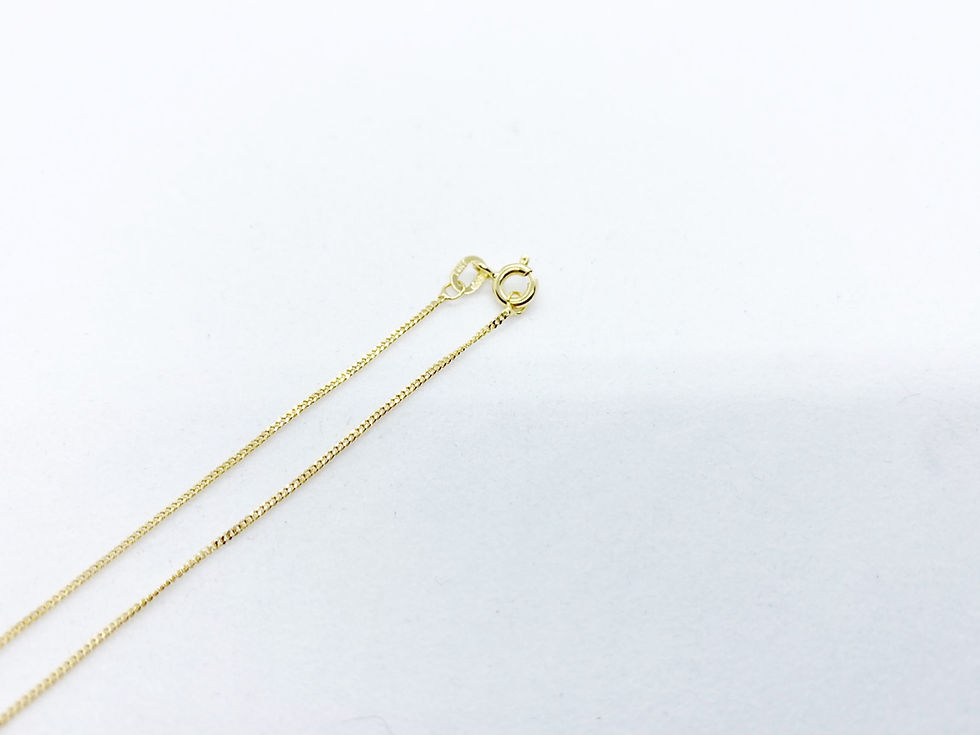 Miniatura: Cadena tipo Barbado 14k 40CM 