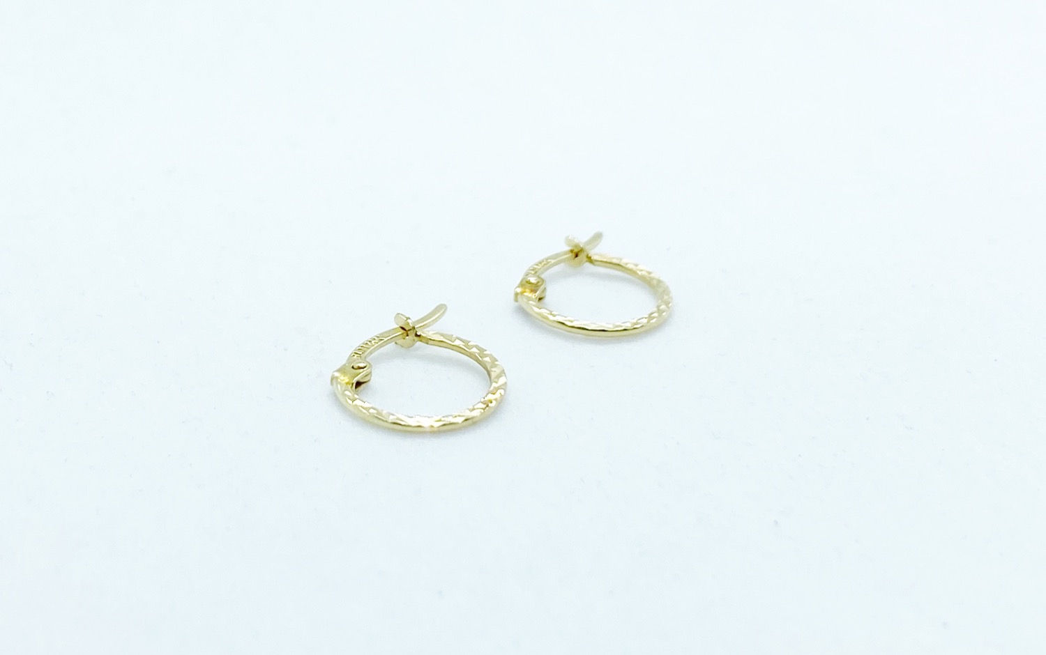 Arracadas Facetadas 14k 1.5 CM 