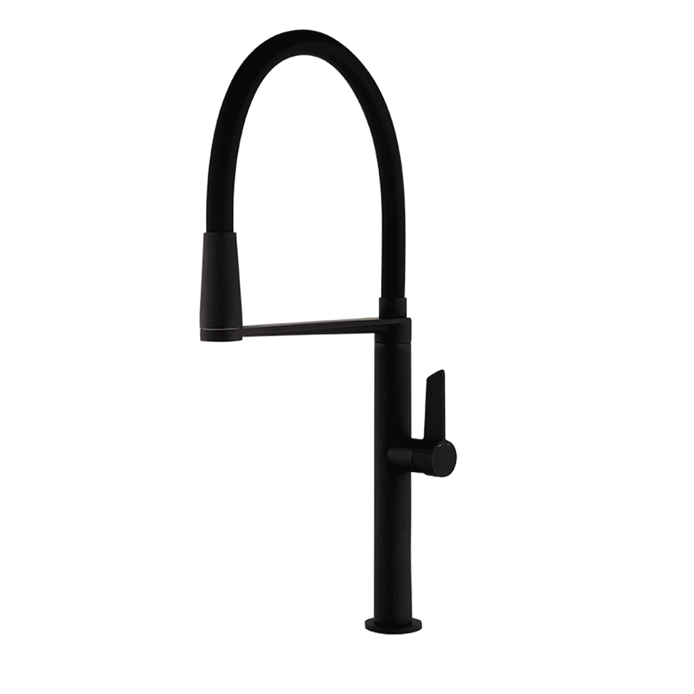 Misturador Cozinha Ramon Soler Kitchen Magnet 019 Bica Extraível Preto Fosco