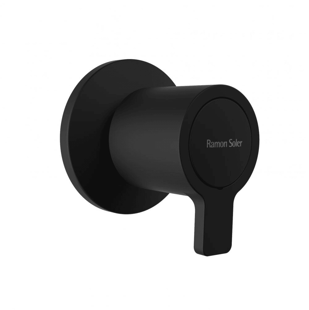Ramon Soler Blautherm Válvula de Corte 3/4 Polegada Preto Mate