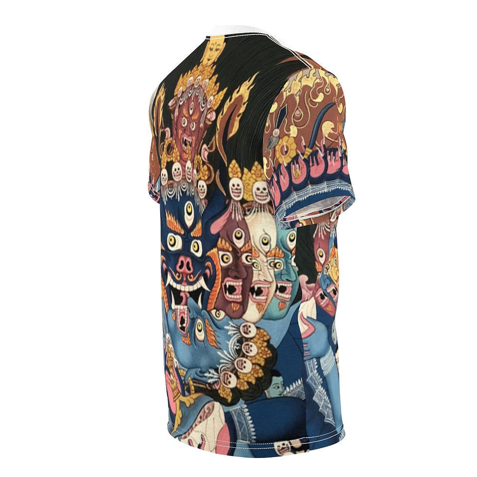 Thumbnail: Yamantanka Vajrabhairava Buddhist Tantric Esoteric Unisex AOP Cut & Sew Tee