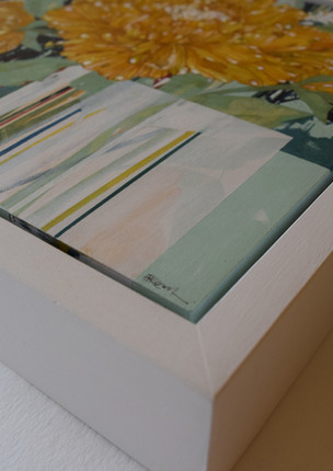 'Yellow Peonies' (frame detail)