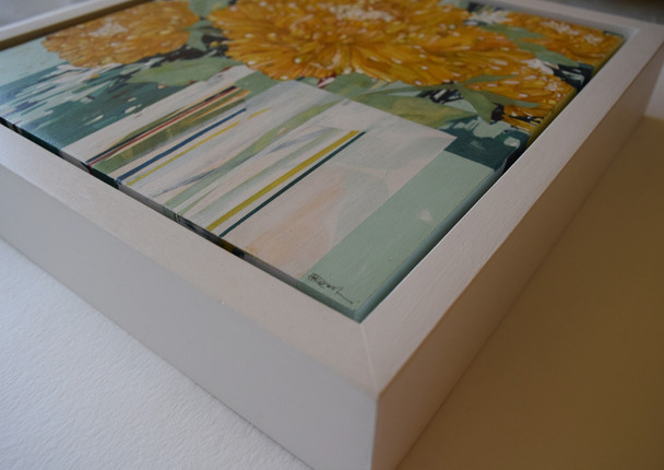 'Yellow Peonies' (frame detail)