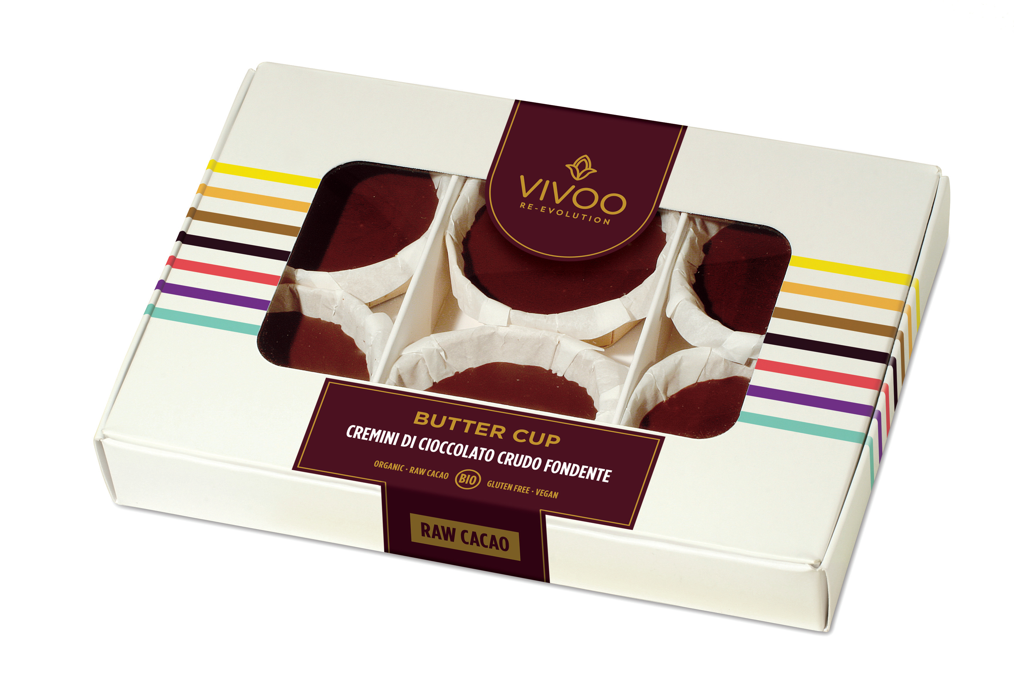Buttercups with raw chocolate