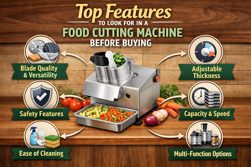 Top Features to Look for in a Food Cutting Machine Before Buying