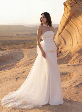 Pronovias Veliene Brautkleid 01 Front bei Marie Bernal