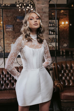 Imolacy Alisia Brautkleid 01 Front bei Marie Bernal