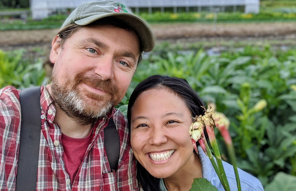 Yoko Takemura and Alex Carpenter of Assawaga Farm