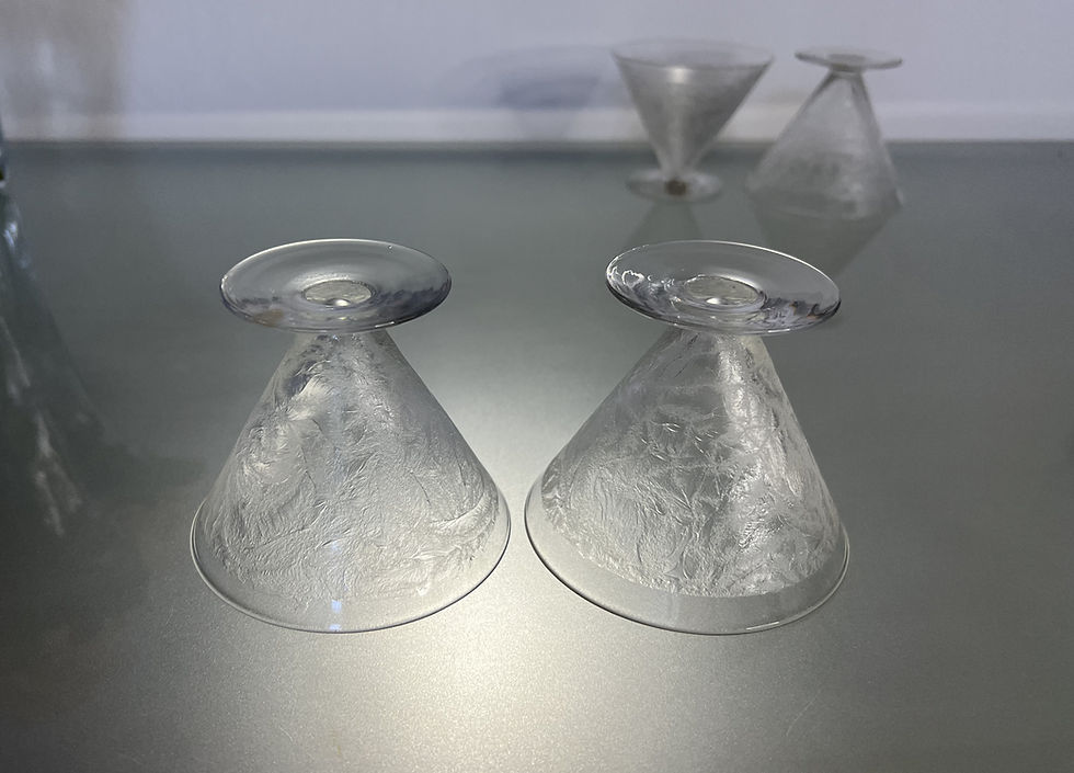 縮圖：Kosta Boda Liqueur / Cocktail Crystal Glass x 2 by Elis Bergh