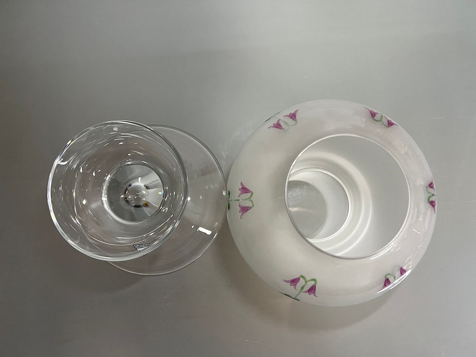 Thumbnail: Orrefors Linnea Glass Candleholder by Eva Englund