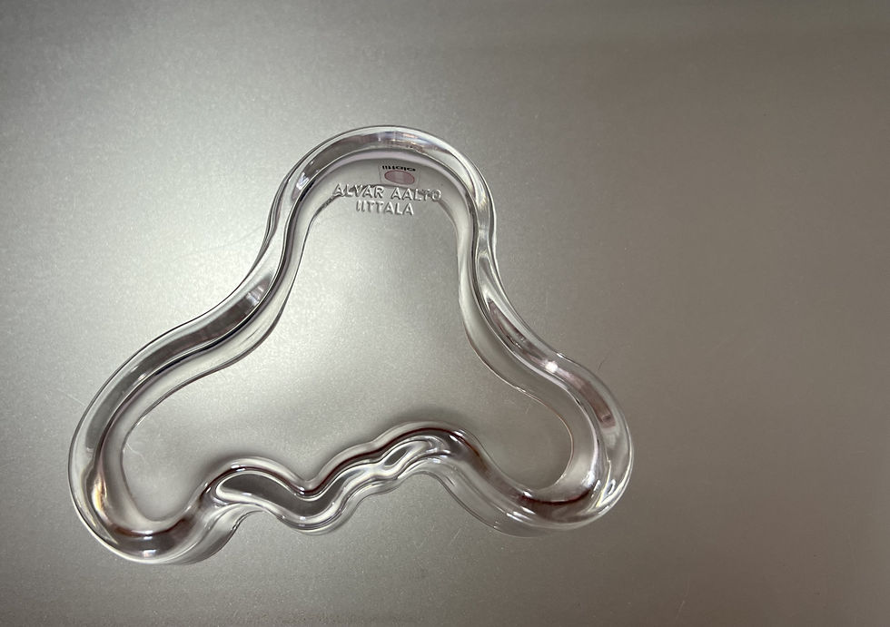 Thumbnail: Iittala Alvar Aalto (White) Glass Bowl / Candleholder by Hugo Alvar Henr