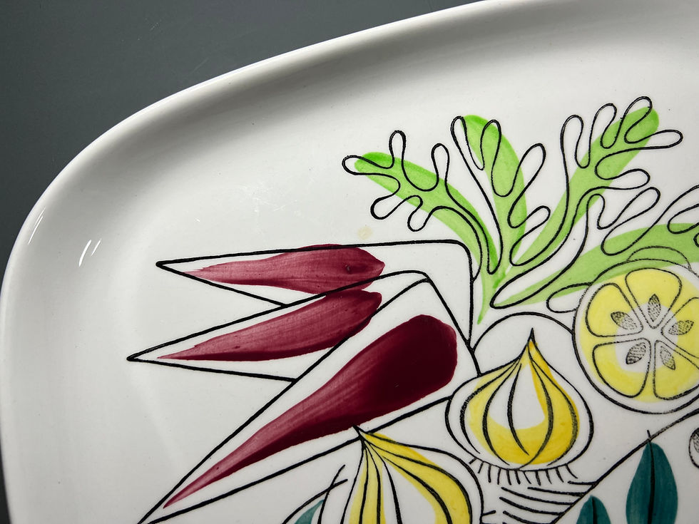 Thumbnail: Rörstrand Serverat Dinner Plate / Square Plate by Marianne Westman