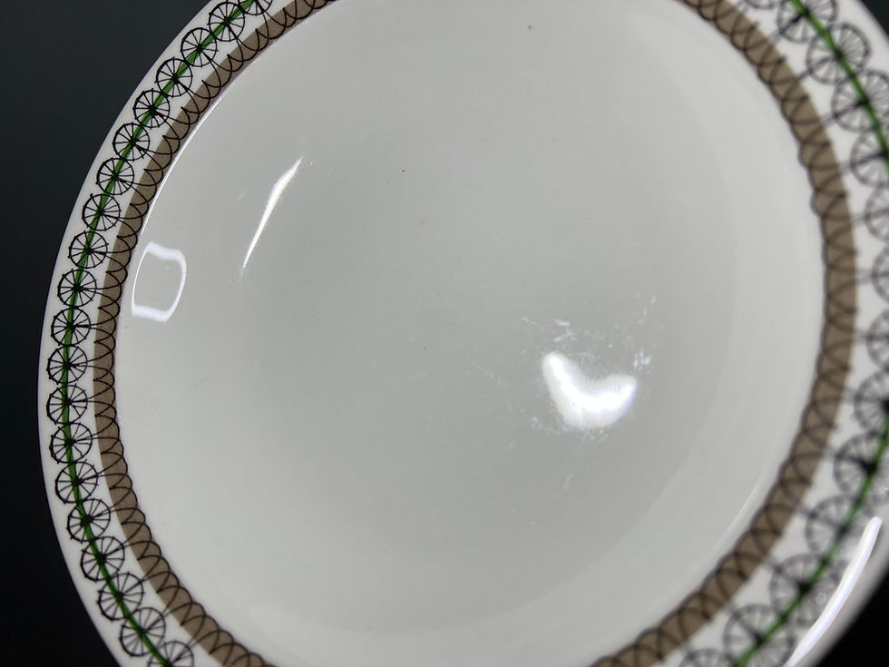 Thumbnail: Upsala-Ekeby Gefle Standard (Green) Deep Plate / Bowl by Berit Ternell