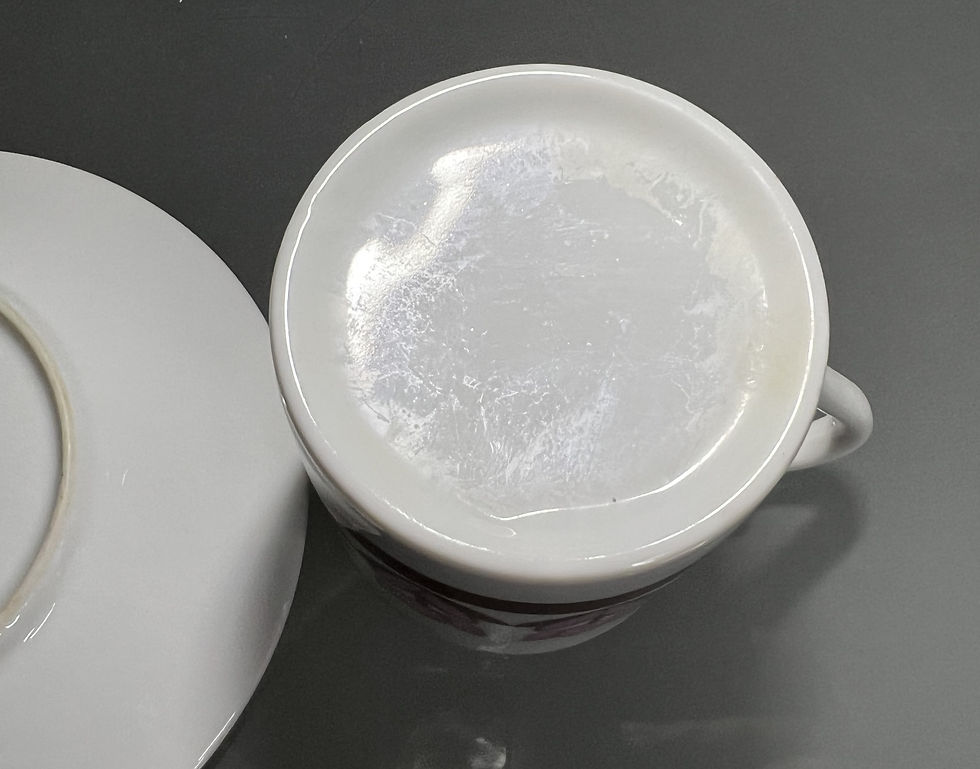サムネイル： Vintage Pink Tulip Coffee Cup Set