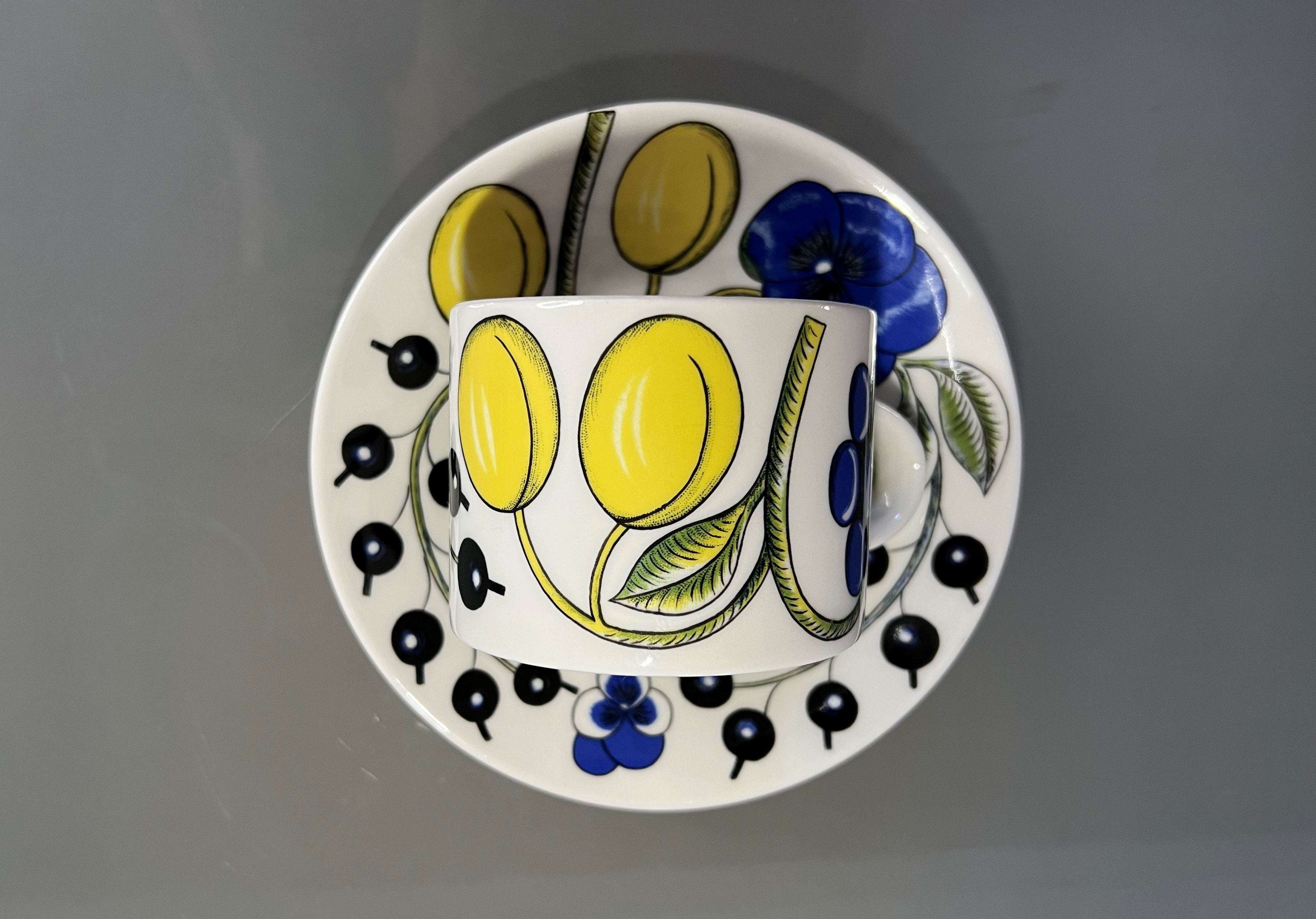 Arabia Paratiisi Tea Cup Set by Birger Kaipiainen