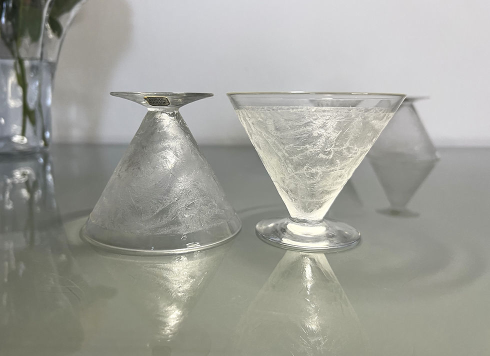 縮圖：Kosta Boda Liqueur / Cocktail Crystal Glass x 2 by Elis Bergh