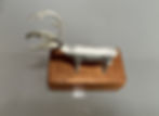Thumbnail: Jokkmokks Tenn Ren (Reindeer) Figurine in Tin on a Wooden Stand